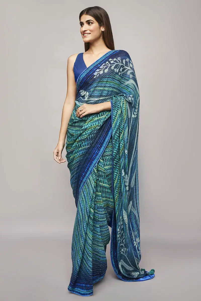 088 Bollywood Crochet Sequence Wholesale Designer Sarees
